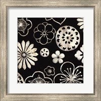 Framed Silver Floral Cascade III