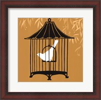 Framed Birdcage Silhouette I