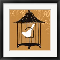 Birdcage Silhouette I Framed Print