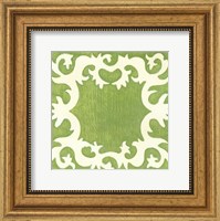Framed Petite Suzani in Green
