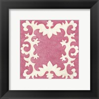 Petite Suzani in Pink Framed Print