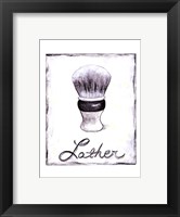 Lather Framed Print