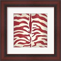 Framed Vibrant Zebra I