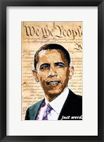 Framed Barack Obama - (We the People) Campaign Poster
