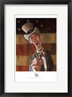 Framed Barack Obama - Obama Wants You