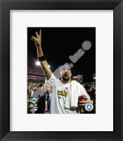 Framed Ben Roethlisberger Celebrates - Super Bowl XLIII - #7