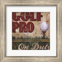 Framed Golf Pro