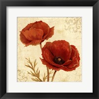 Framed Poppy Bouquet I