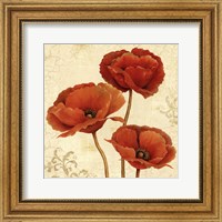 Framed Poppy Bouquet II