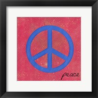 Framed Blue Peace