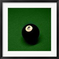 Framed 8 Ball on Green