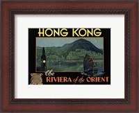 Framed Hong Kong - Riviera of the Orient
