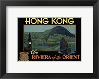 Framed Hong Kong - Riviera of the Orient