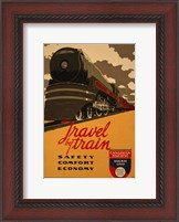 Framed Canadian Pacific - Travel by Train