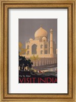 Framed Taj Mahal - Visit India