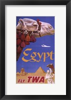 Framed Egypt - Fly TWA