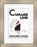 Framed Cunard Line - Canada