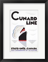 Framed Cunard Line - Canada