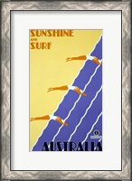 Framed Australia - Sunshine and Surf