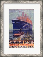 Framed Canadian Pacific - Empress of Australia