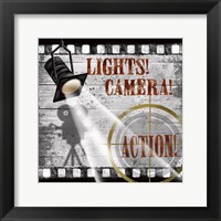 Lights! Camera! Action! Framed Print