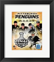 Framed '09 St. Cup - Penguins "Big 5"