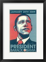 Framed Barack Obama - 2009 Inaugural Gallery Print - Matte Finish