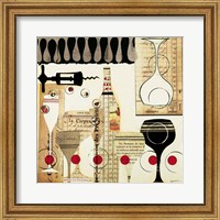 Framed Deco Vino II