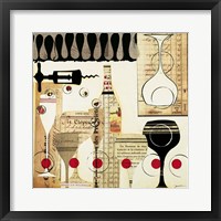 Deco Vino II Framed Print