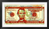 Framed Five Dollar Bill