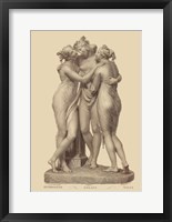 Framed Three Graces, (The Vatican Collection)
