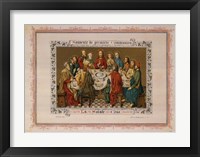 Framed Souvenir De Premiere Communion, (The Vatican Collection)