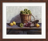 Framed Green Apples and Lemons