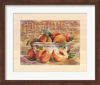 Framed Fruit Stand Peaches