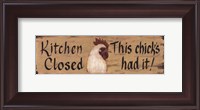 Framed Kitchen Closed