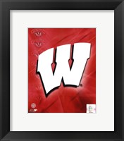 Framed 2009 University of Wisconsin Badgers Team Logo