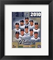 Framed 2010 San Diego Padres Team Composite