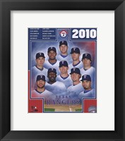 Framed 2010 Texas Rangers Team Composite