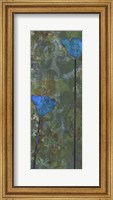 Framed Teal Poppies IV