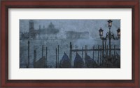 Framed Blue Canal I