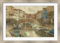 Framed Burano Canal I