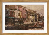 Framed Burano Canal II