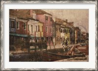 Framed Burano Canal II