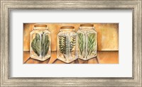 Framed Spice Jars I
