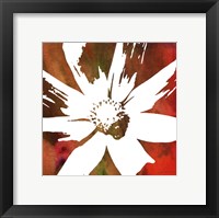 Framed Peace Flowers I