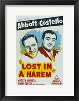 Framed Abbott and Costello, Lost in a Harem, c.1944