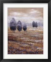 Framed Linen Meadow I