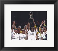 Framed Los Angeles Lakers 2009-10 NBA Finals Team Celebration (#22)