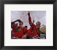 Framed Jonathan Toews & Patrick Kane Chicago Blackhawks 2010 Stanley Cup Champions Victory Parade (#60)