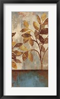 Framed Bronze Leaves I